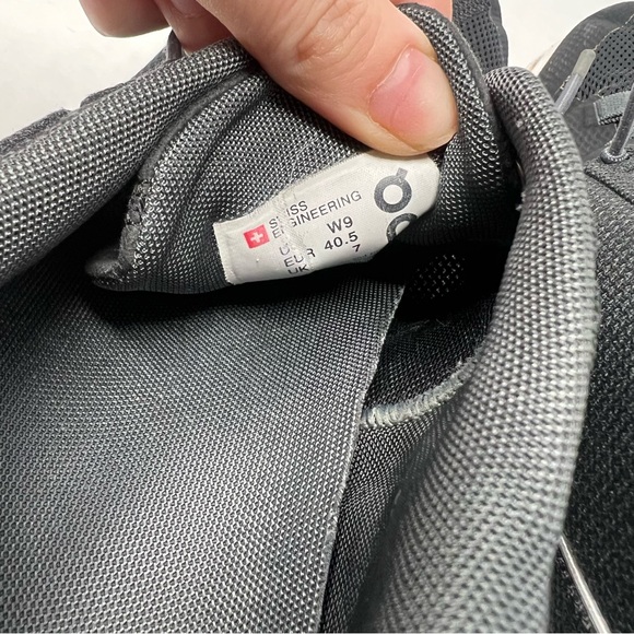 On Running Cloud 5 Black Athletic Running Shoes Size 9 - Picture 6 of 8